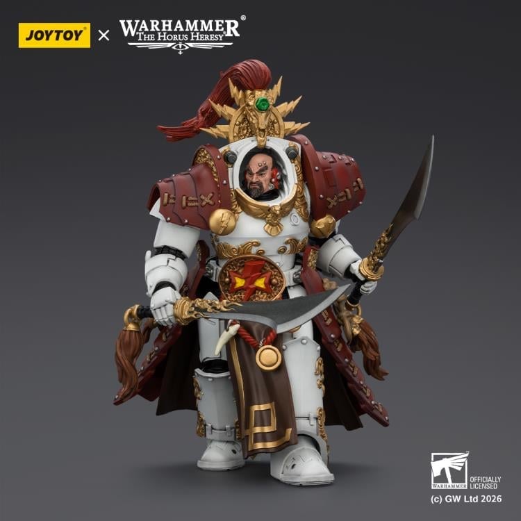 Warhammer: The Horus Heresy White Scars Qin Xa Master of the Keshig with The Tails of the Dragon Blades 1/18 Scale Action Figure Gallery Image 10