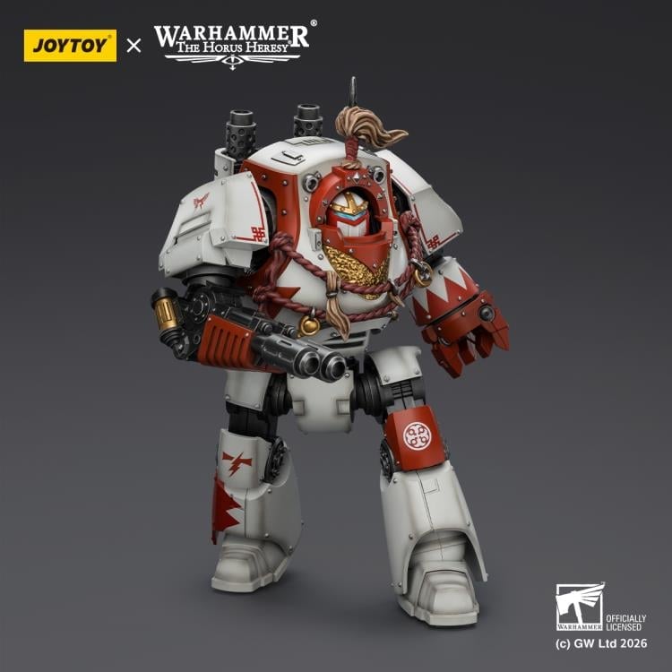 Warhammer: The Horus Heresy White Scars Contemptor Dreadnought with Melta Cannon and Gravis Power Fist 1/18 Scale Action Figure Gallery Image 5