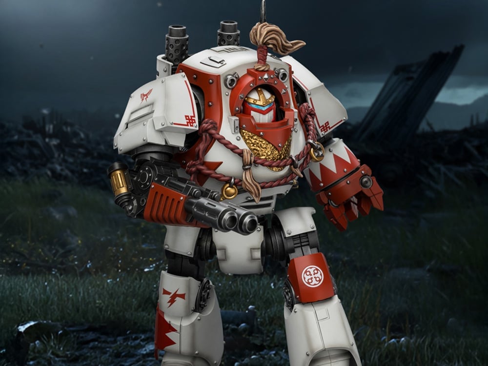 Warhammer: The Horus Heresy White Scars Contemptor Dreadnought with Melta Cannon and Gravis Power Fist 1/18 Scale Action Figure Gallery Image 1
