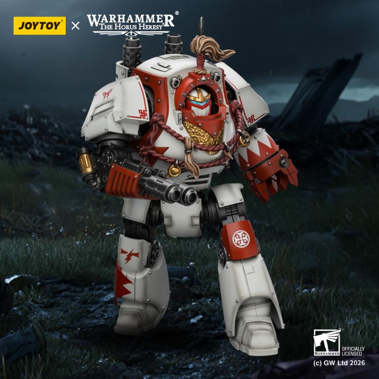 Warhammer: The Horus Heresy White Scars Contemptor Dreadnought with Melta Cannon and Gravis Power Fist 1/18 Scale Action Figure Gallery Image 3