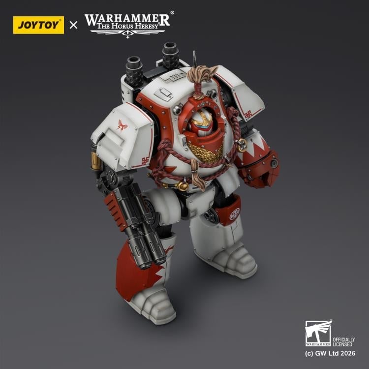 Warhammer: The Horus Heresy White Scars Contemptor Dreadnought with Melta Cannon and Gravis Power Fist 1/18 Scale Action Figure Gallery Image 12