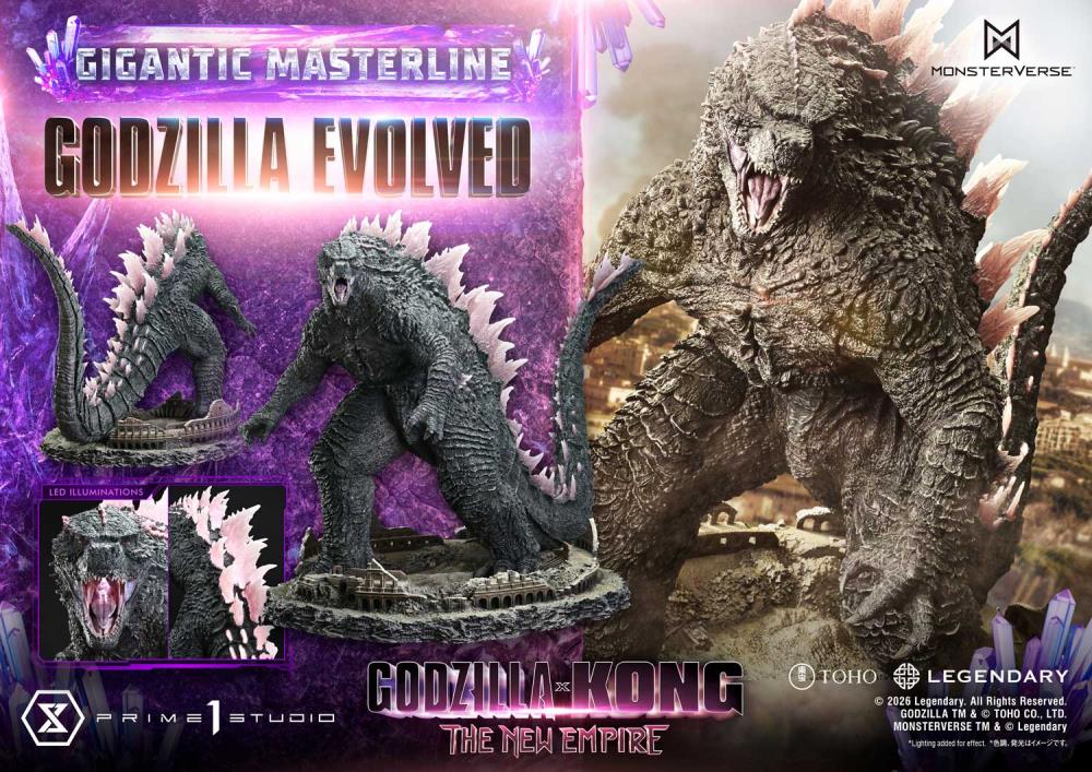 Godzilla x Kong: The New Empire Gigantic Masterline Godzilla Evolved Statue Gallery Image 28