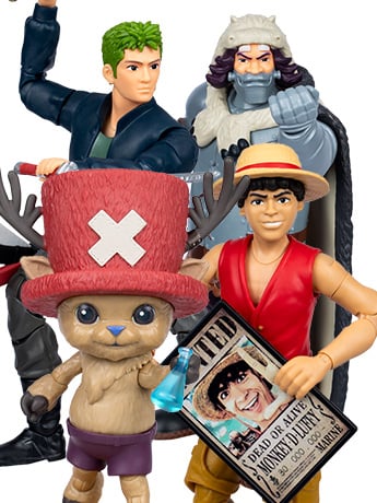 One Piece (Netflix) Adventure Series Set of 4 Action Figures