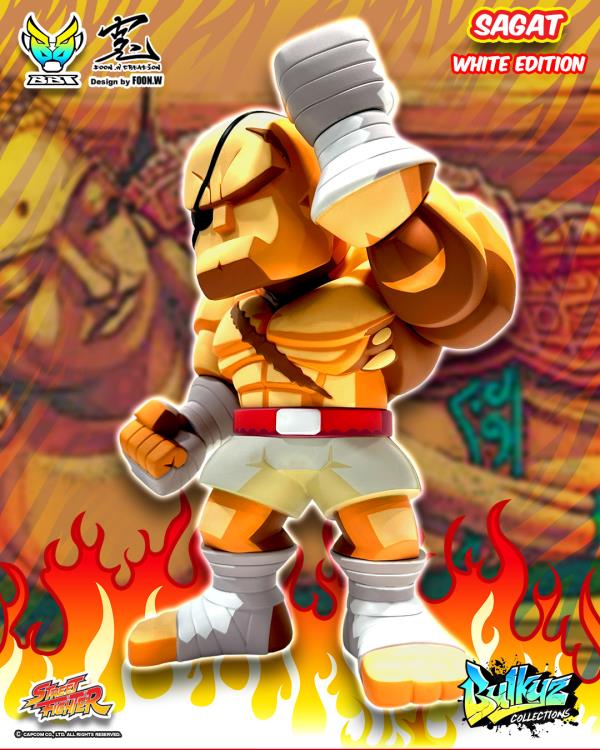 Street Fighter Bulkyz Collection Sagat (White Edition) Limited Edition Figure Gallery Image 4