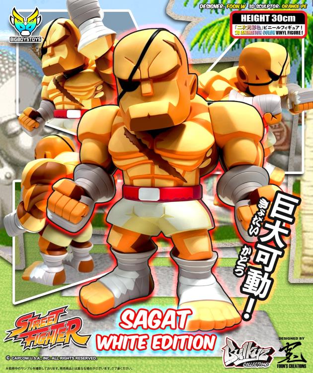 Street Fighter Bulkyz Collection Sagat (White Edition) Limited Edition Figure Gallery Image 6