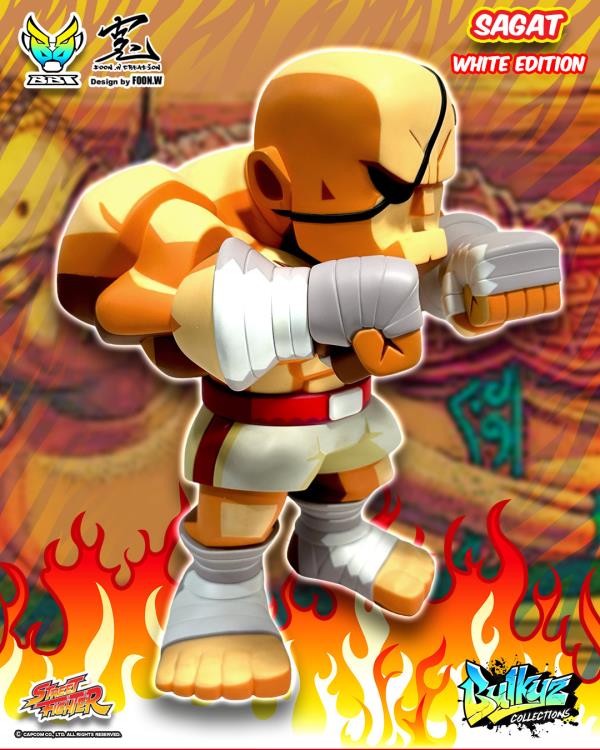 Street Fighter Bulkyz Collection Sagat (White Edition) Limited Edition Figure Gallery Image 3