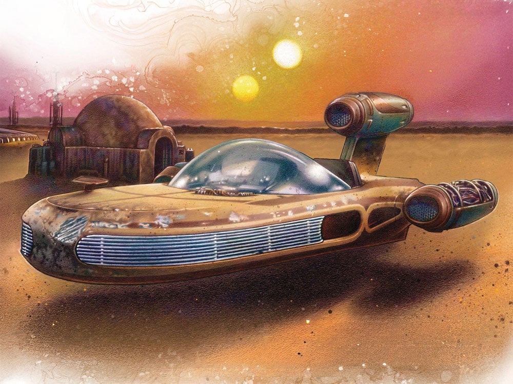Star Wars: A New Hope Landspeeder 1/12 Scale Model Kit