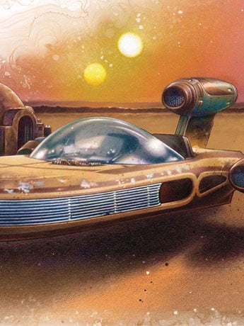 Star Wars: A New Hope Landspeeder 1/12 Scale Model Kit Gallery Image 2