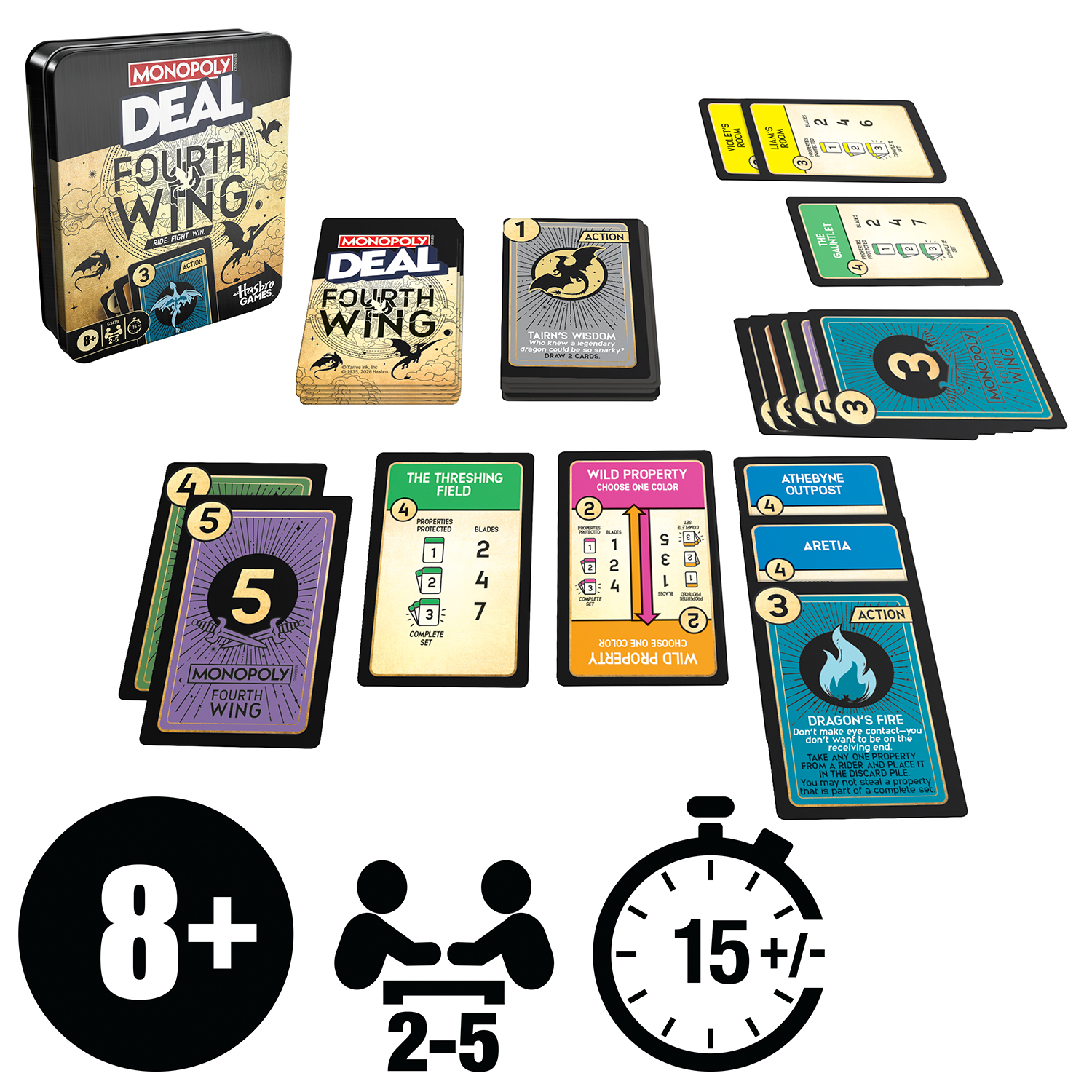Monopoly Deal: Fourth Wing Card Game Gallery Image 5