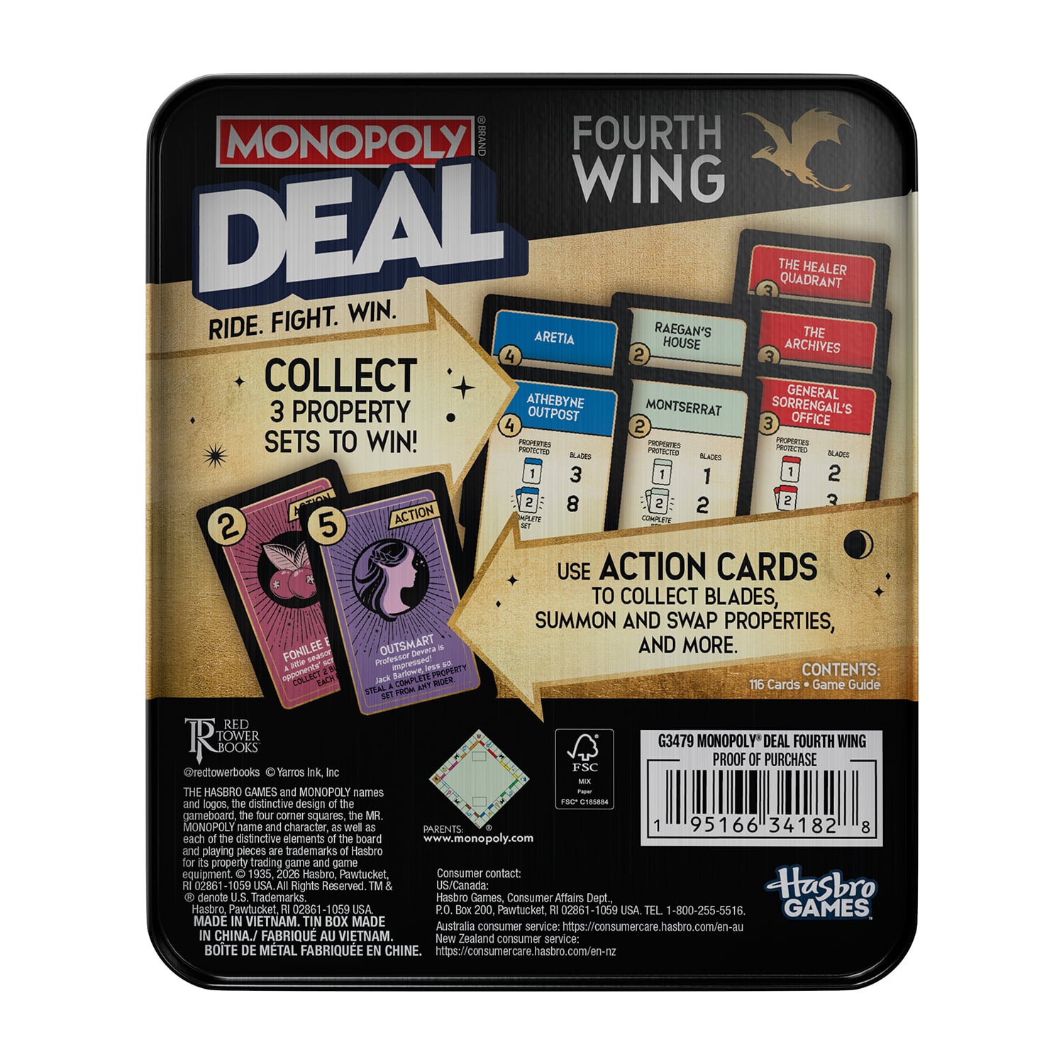 Monopoly Deal: Fourth Wing Card Game Gallery Image 8