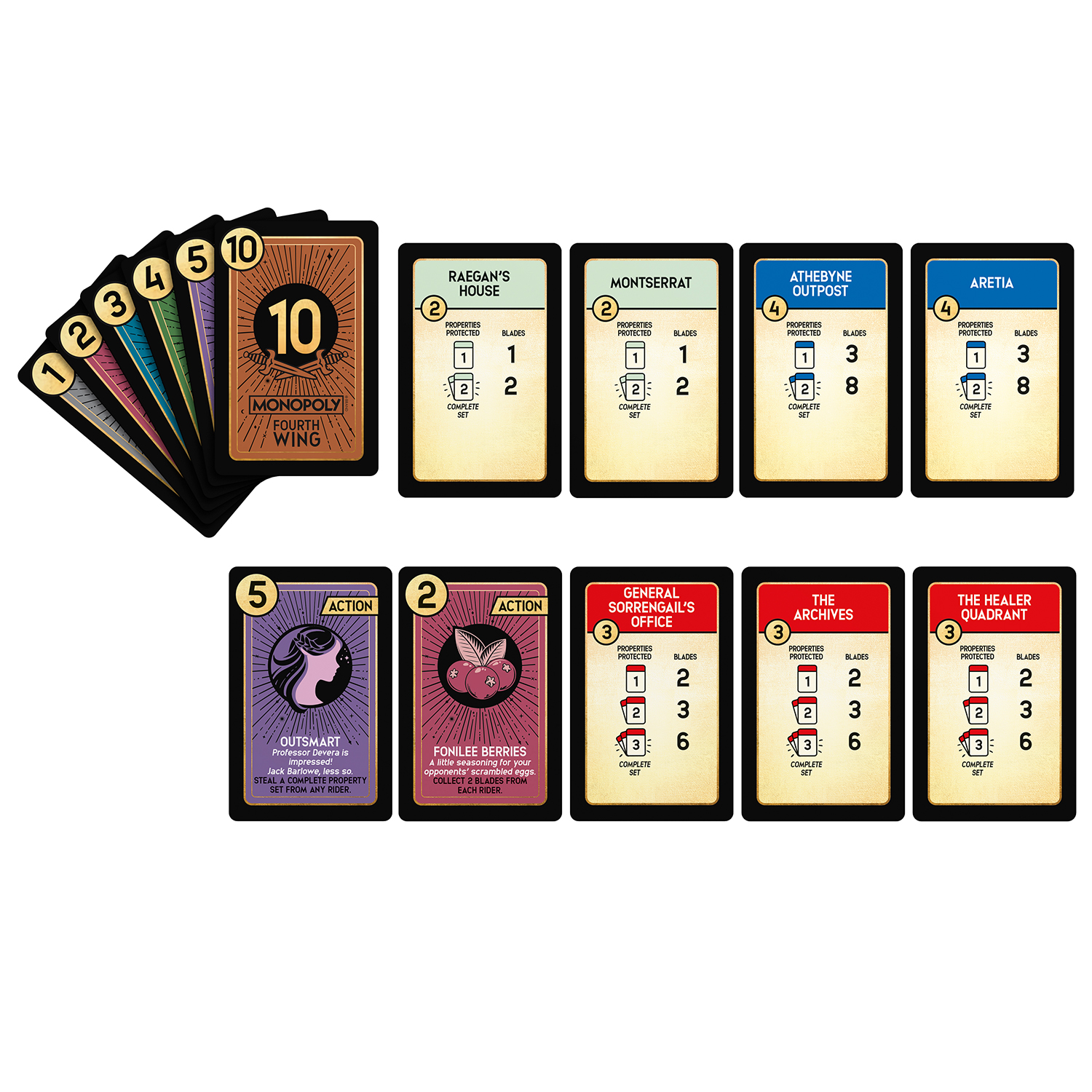 Monopoly Deal: Fourth Wing Card Game Gallery Image 3