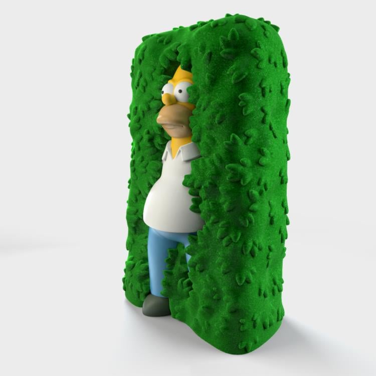 The Simpsons Art Giant Homer in Hedge 36-Inch Flocked Sculpture Gallery Image 7