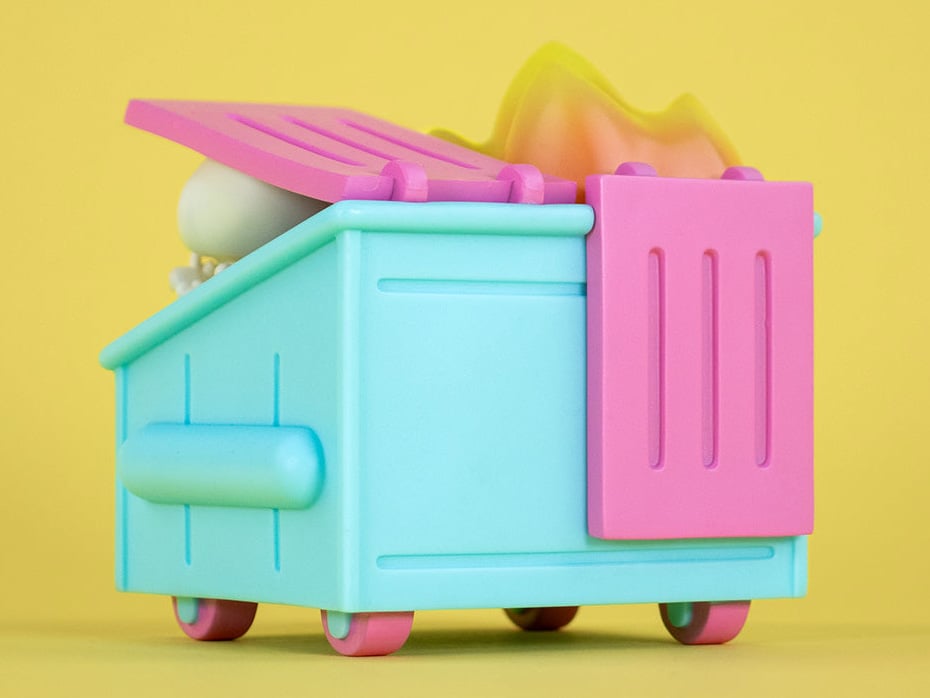 Dumpster Fire Dead Inside Vinyl Figure Gallery Image 5