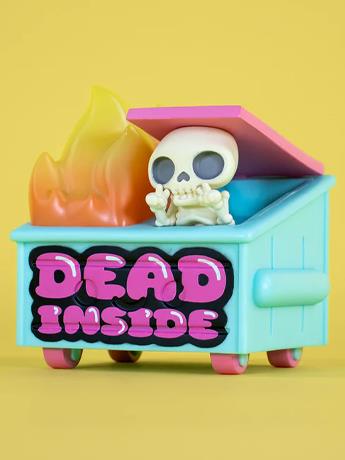 Dumpster Fire Dead Inside Vinyl Figure Gallery Image 2