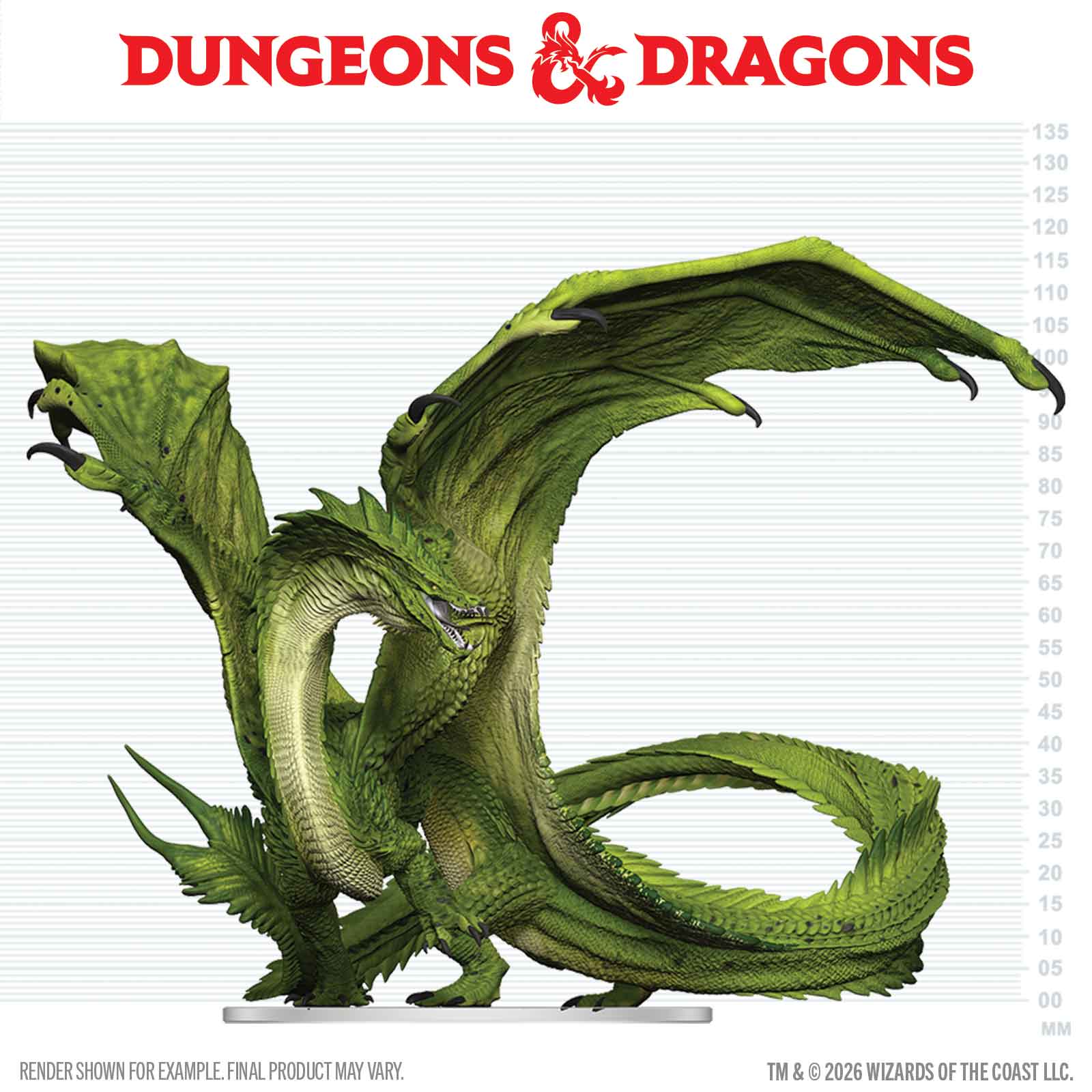 Dungeons & Dragons Icons of the Realms Adult Green Dragon Deceiver Miniature Gallery Image 3