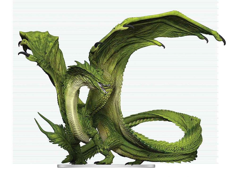 Dungeons & Dragons Icons of the Realms Adult Green Dragon Deceiver Miniature Gallery Image 1