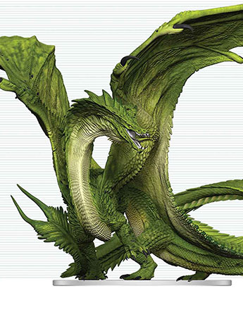 Dungeons & Dragons Icons of the Realms Adult Green Dragon Deceiver Miniature Gallery Image 2