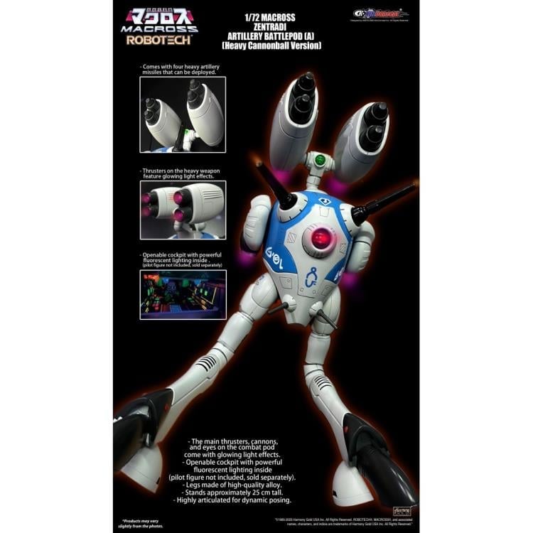 Macross Zentraedi Battle Pod (Heavy Cannon Missile Ver.) 1/72 Scale Action Figure Gallery Image 3