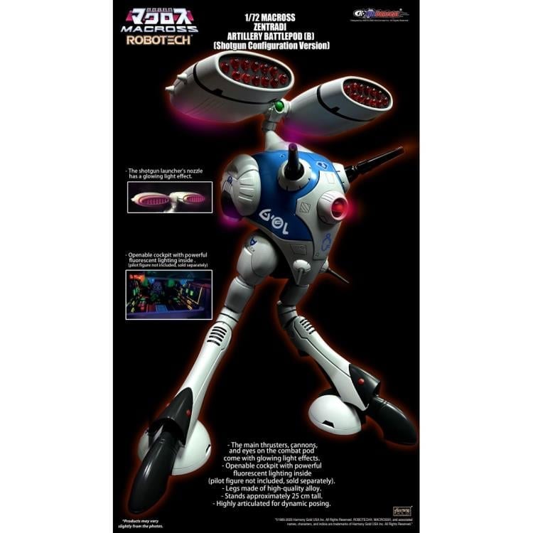 Macross Zentraedi Battle Pod (Shotgun Configuration Ver.) 1/72 Scale Action Figure Gallery Image 3