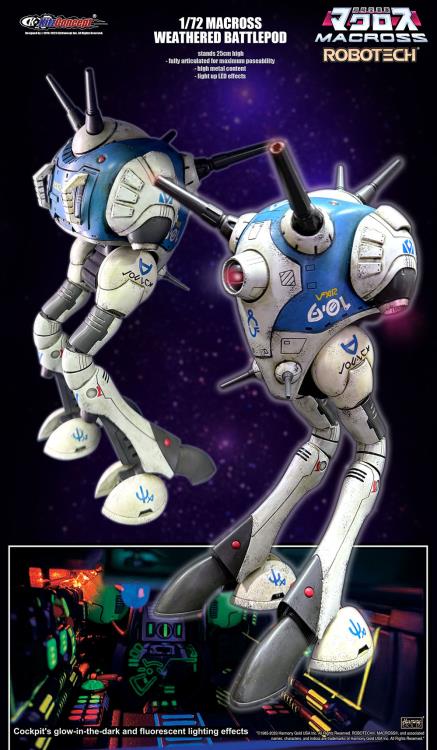 Macross Zentraedi Weathered Battle Pod 1/72 Scale Action Figure