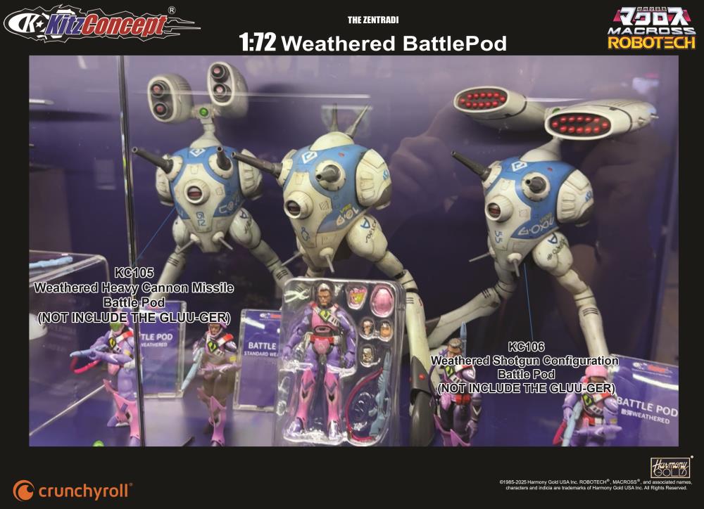 Macross Zentraedi Weathered Battle Pod (Heavy Cannon Missile Ver.) 1/72 Scale Action Figure Gallery Image 3