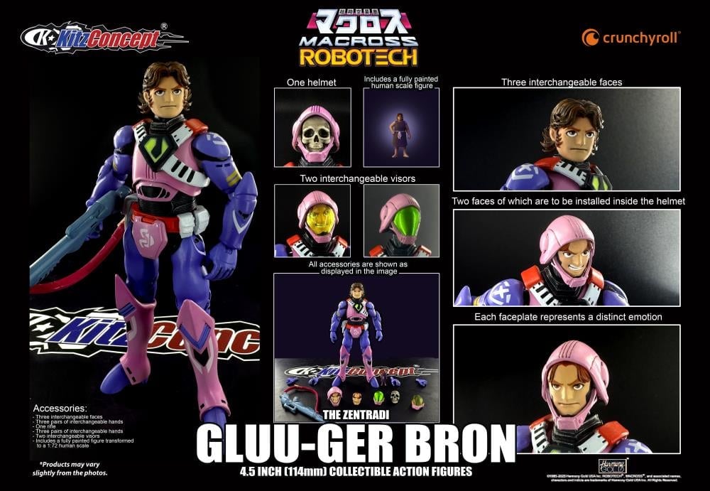 Macross Gluu-Ger Bron 4.5" Action Figure Gallery Image 7