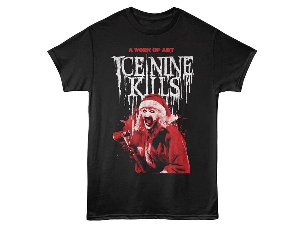 Ice Nine Kills Terrifier Christmas Axe T-Shirt Gallery Image 1