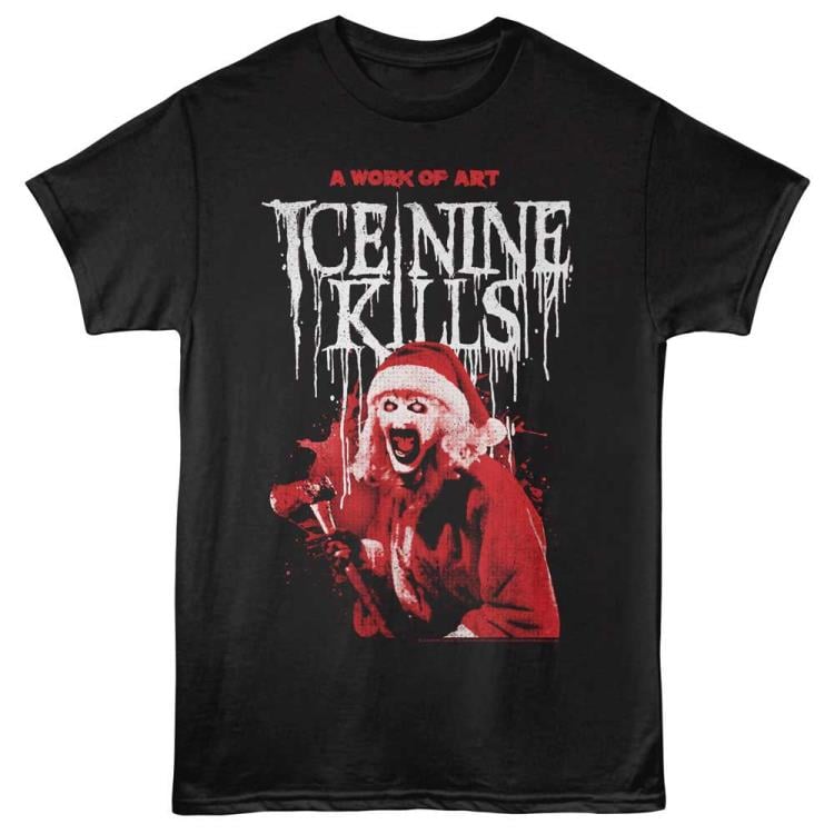 Ice Nine Kills Terrifier Christmas Axe T-Shirt Gallery Image 4