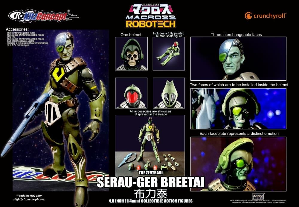 Macross Serau-Ger Breetai 4.5" Action Figure Gallery Image 10