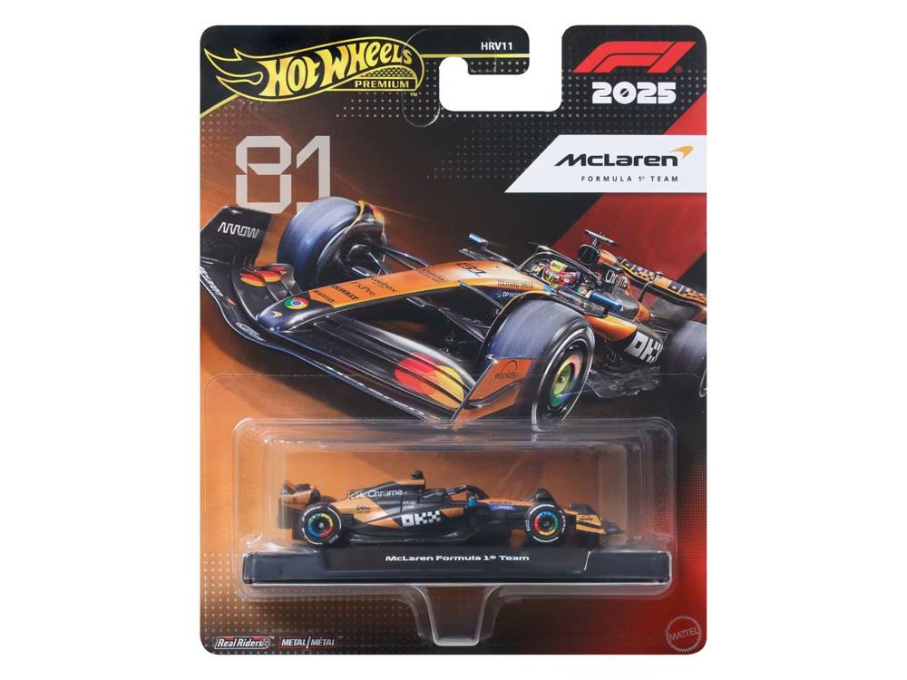 w*m様 Hot Wheels F1 Ferrari McLaren Jorda Hot Wheels Premium Formula 1 2025 McLaren Formula One Team Driver