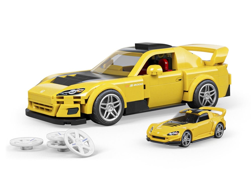 Hot Wheels Speed Series Mattel Brick Shop Custom '07 Honda S2000 Building Set Gallery Image 1