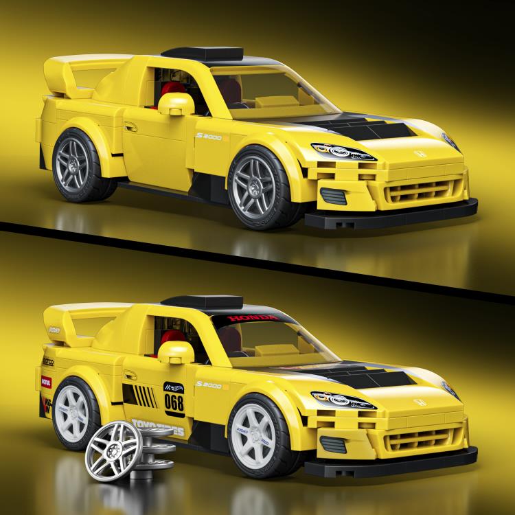 Hot Wheels Speed Series Mattel Brick Shop Custom '07 Honda S2000 Building Set Gallery Image 4