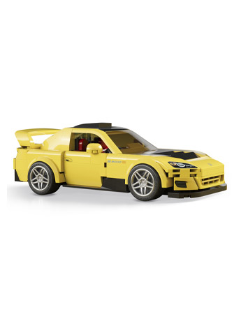 Hot Wheels Speed Series Mattel Brick Shop Custom '07 Honda S2000 Building Set Gallery Image 2