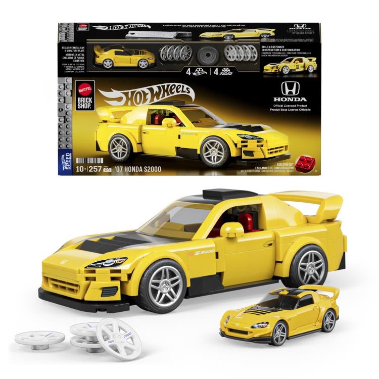 Hot Wheels Speed Series Mattel Brick Shop Custom '07 Honda S2000 Building Set Gallery Image 8
