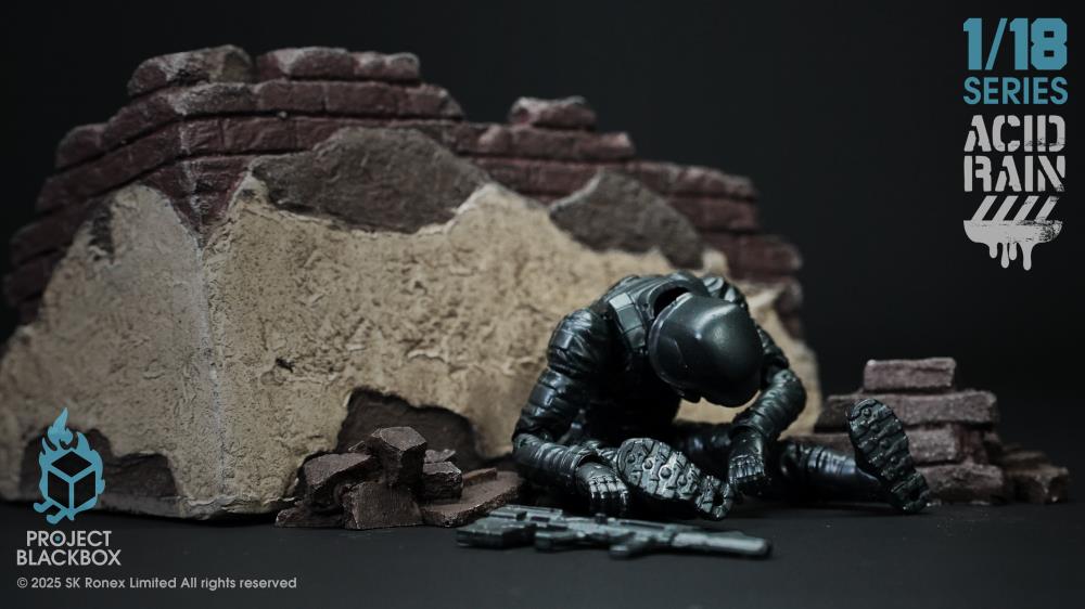 Acid Rain: Project Black Box PBB-AR006 Black Trencher 1/18 Scale Action Figure Gallery Image 7