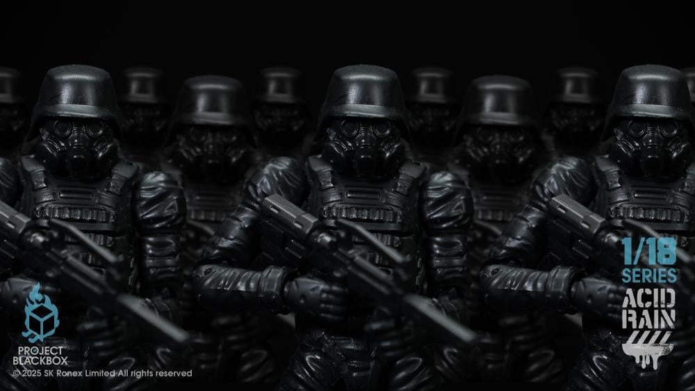 Acid Rain: Project Black Box PBB-AR006 Black Trencher 1/18 Scale Action Figure Gallery Image 10