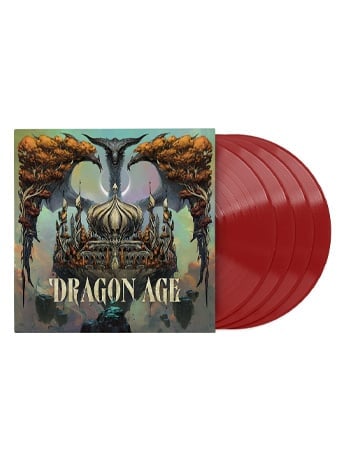 Dragon Age Selections from the Original Game Soundtrack Vinyl 4XLP (Exclusive Opaque Red Variant) Gallery Image 2