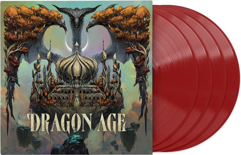 Dragon Age Selections from the Original Game Soundtrack Vinyl 4XLP (Exclusive Opaque Red Variant) Gallery Image 3