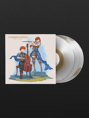 Chained Echoes Original Game Soundtrack Vinyl 3XLP (Exclusive Gold-and-White Ink Spot) Gallery Image 2