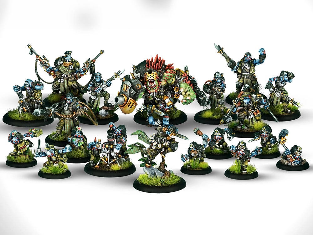 Warmachine: Southern Kriels Kithguard Core Expansion Miniatures Set Gallery Image 1