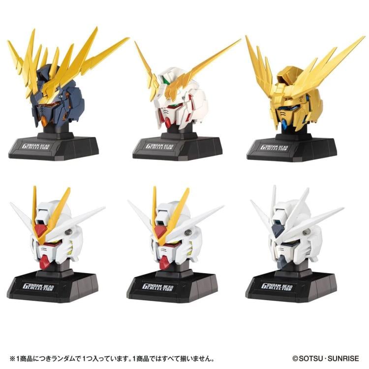GUNDAM HEAD COLLECTION vol.1 シークレット含む計6点 Mobile Suit Gundam Gundam Head Collection Vol. 1 Box of 6 Random