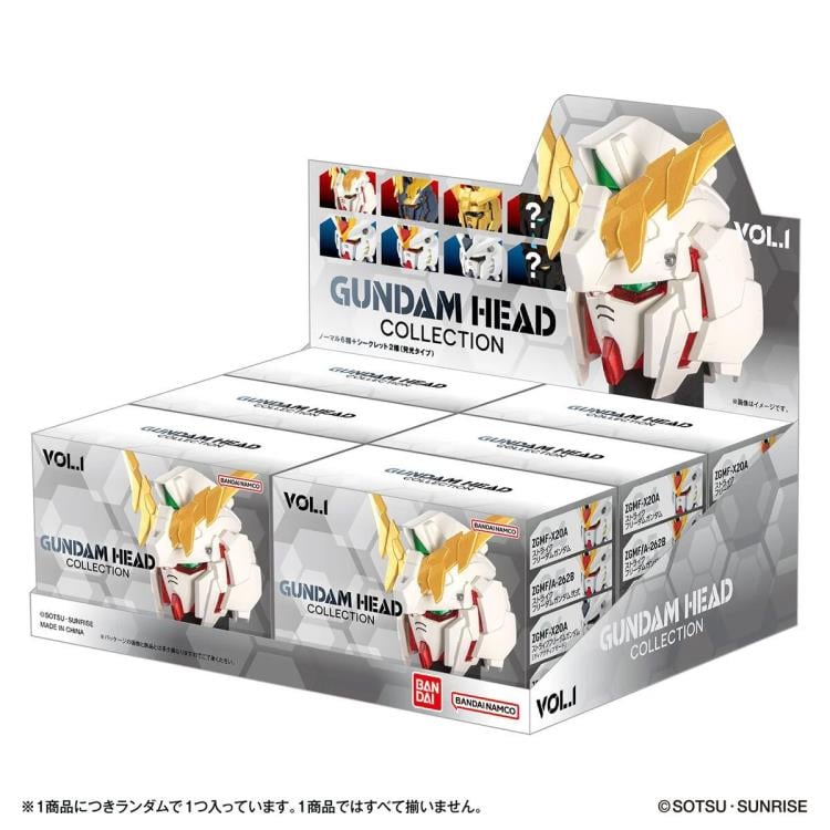 GUNDAM HEAD COLLECTION vol.1 シークレット含む計6点 Mobile Suit Gundam Gundam Head Collection Vol. 1 Box of 6 Random