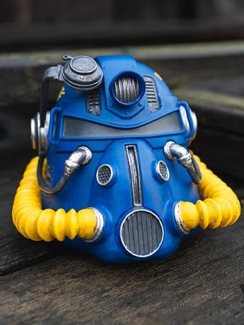 Image of Fallout Vault-Tec T-51 Power Armor Helmet Mini Desktop Statue