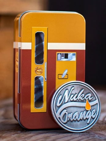 Image of Fallout Nuka Orange Coin & Mini Fridge Tin