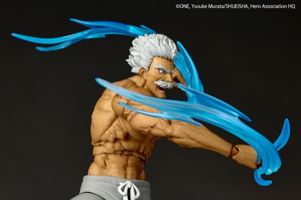 One-Punch Man Amazing Yamaguchi Revoltech NR113 Bang (Silver Fang Ver.) Action Figure Gallery Image 13