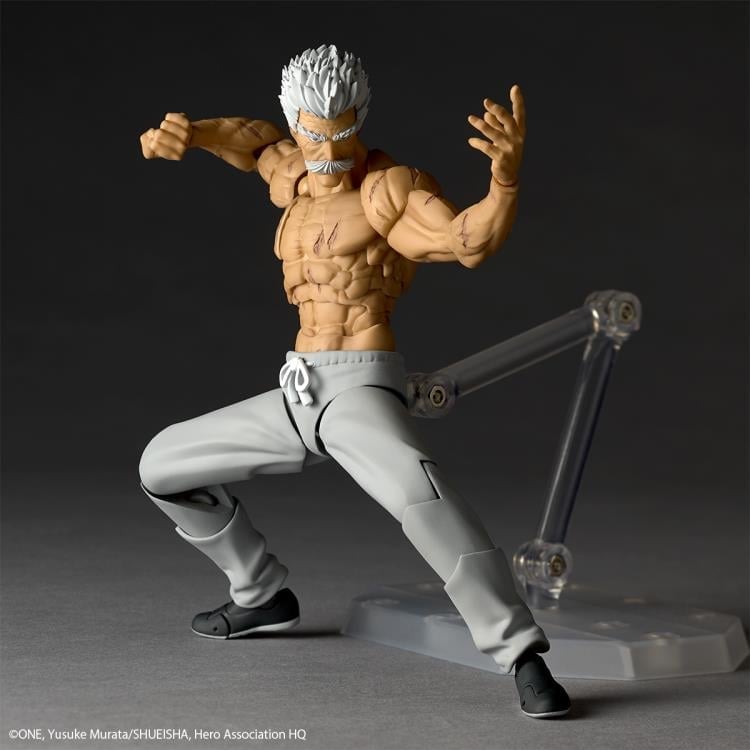 One-Punch Man Amazing Yamaguchi Revoltech NR113 Bang (Silver Fang Ver.) Action Figure Gallery Image 3