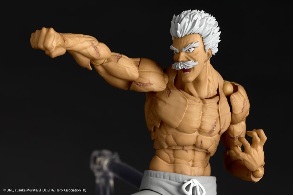 One-Punch Man Amazing Yamaguchi Revoltech NR113 Bang (Silver Fang Ver.) Action Figure Gallery Image 15