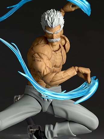 One-Punch Man Amazing Yamaguchi Revoltech NR113 Bang (Silver Fang Ver.) Action Figure Gallery Image 2