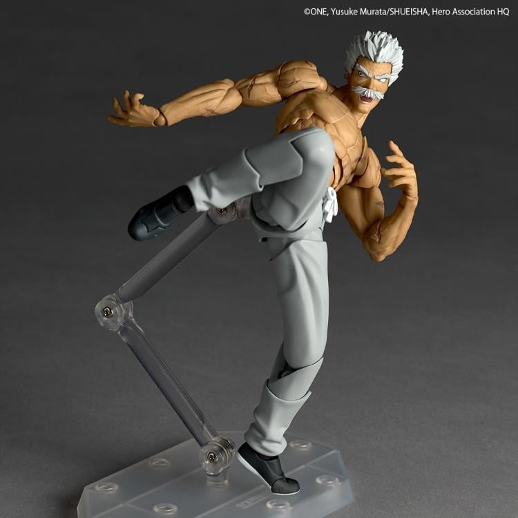 One-Punch Man Amazing Yamaguchi Revoltech NR113 Bang (Silver Fang Ver.) Action Figure Gallery Image 8