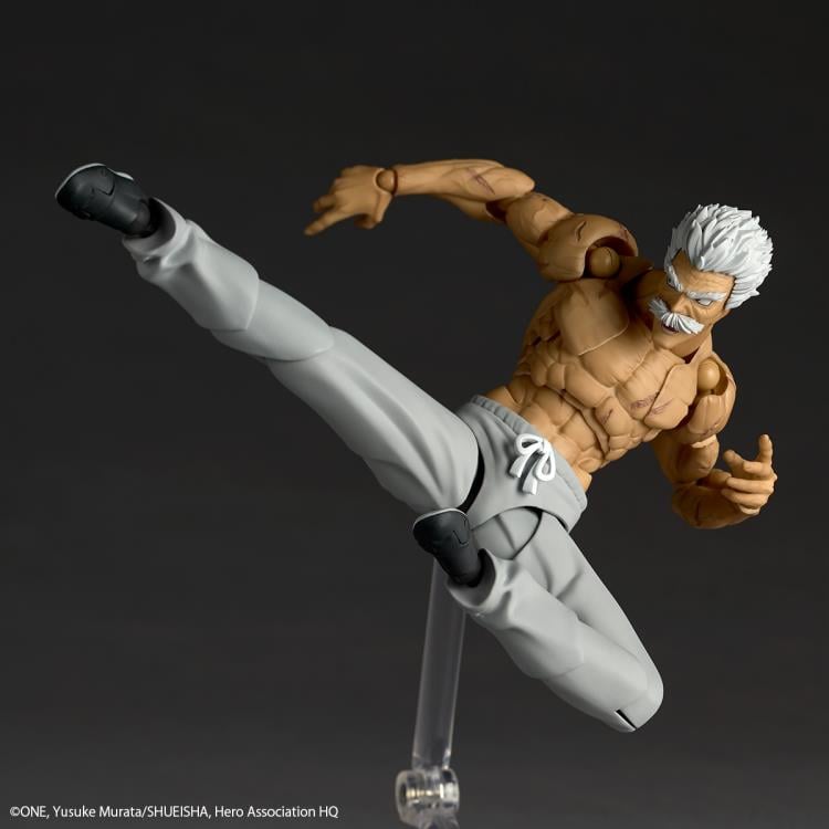 One-Punch Man Amazing Yamaguchi Revoltech NR113 Bang (Silver Fang Ver.) Action Figure Gallery Image 9
